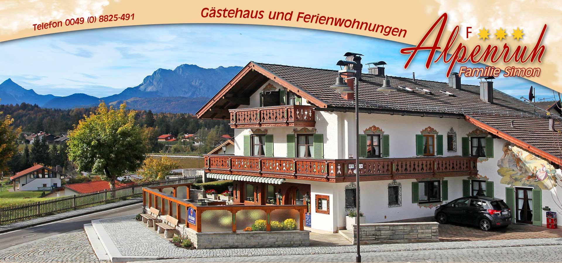 Gästehaus und Ferienwohnungen Alpenruh - Krün